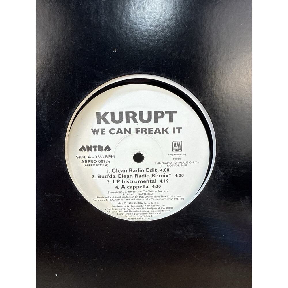 Kurupt - We Can Freak It / It's A Set Up (12") (Very Good Plus (VG+)) - 40558379